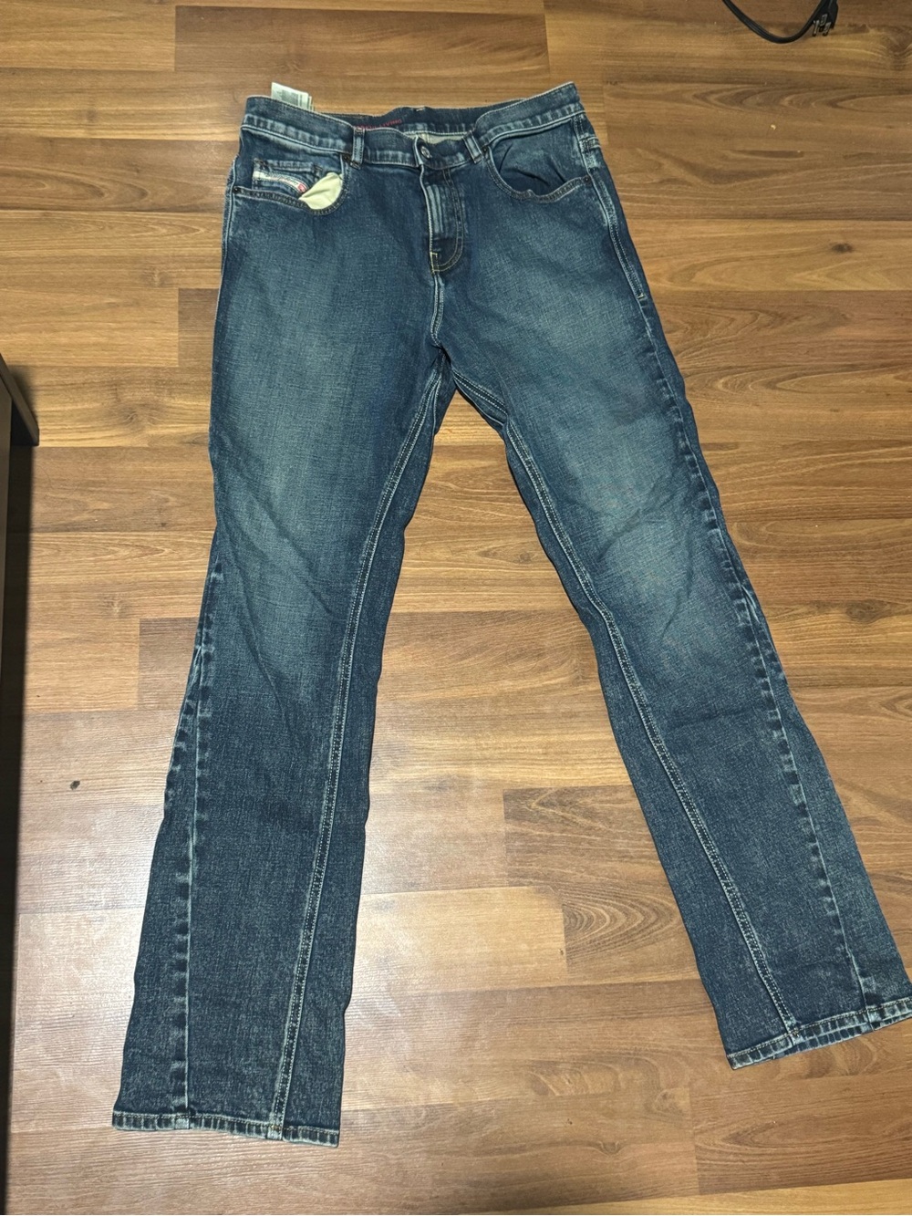 Diesel Men's Dark Blue Bootcut Jeans